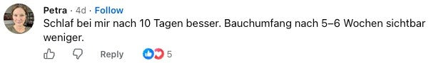 Kommentar einer Kundin