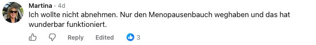 Kommentar einer Kundin